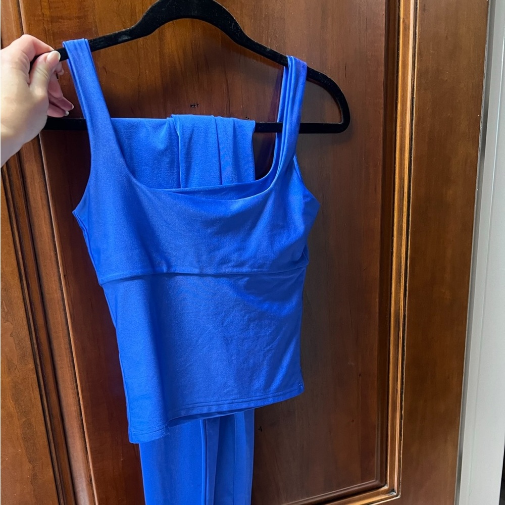 Chanel Cobalt Blue Crop & Leggings set